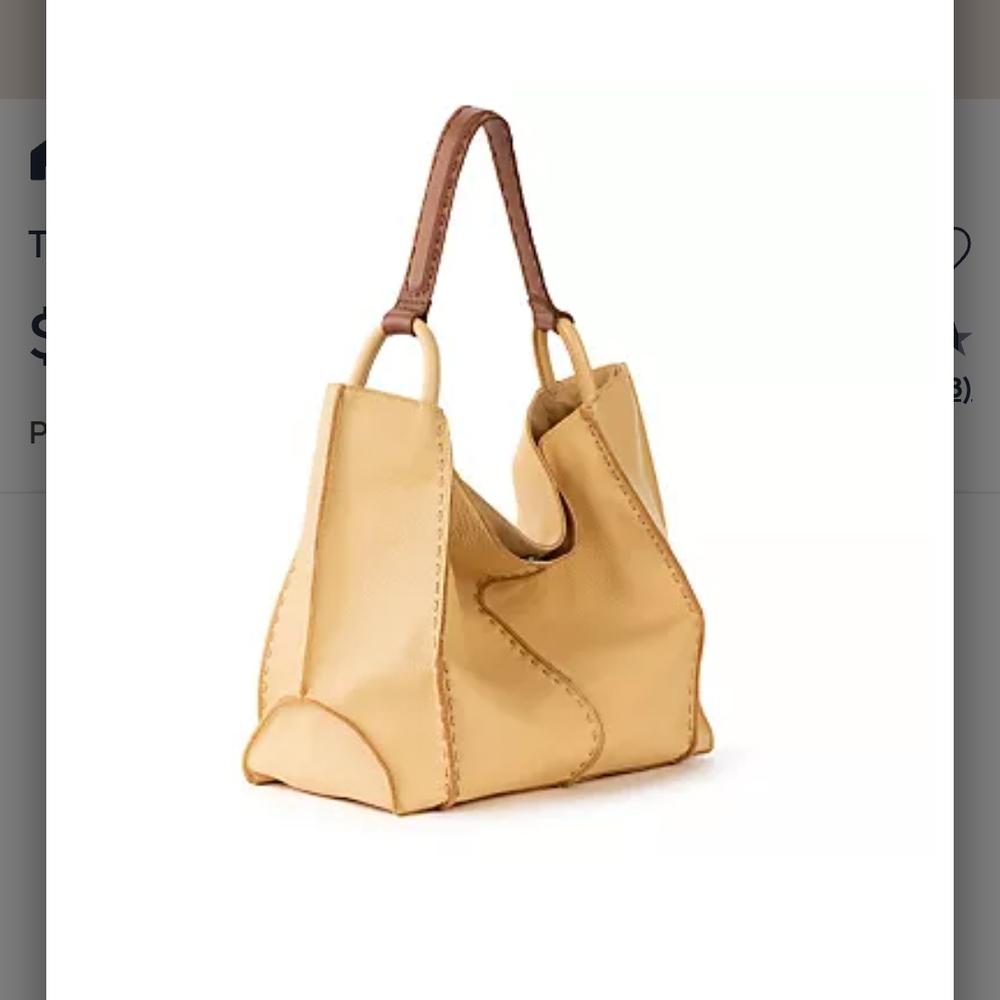 The Sak Tan Leather Tote Bag…